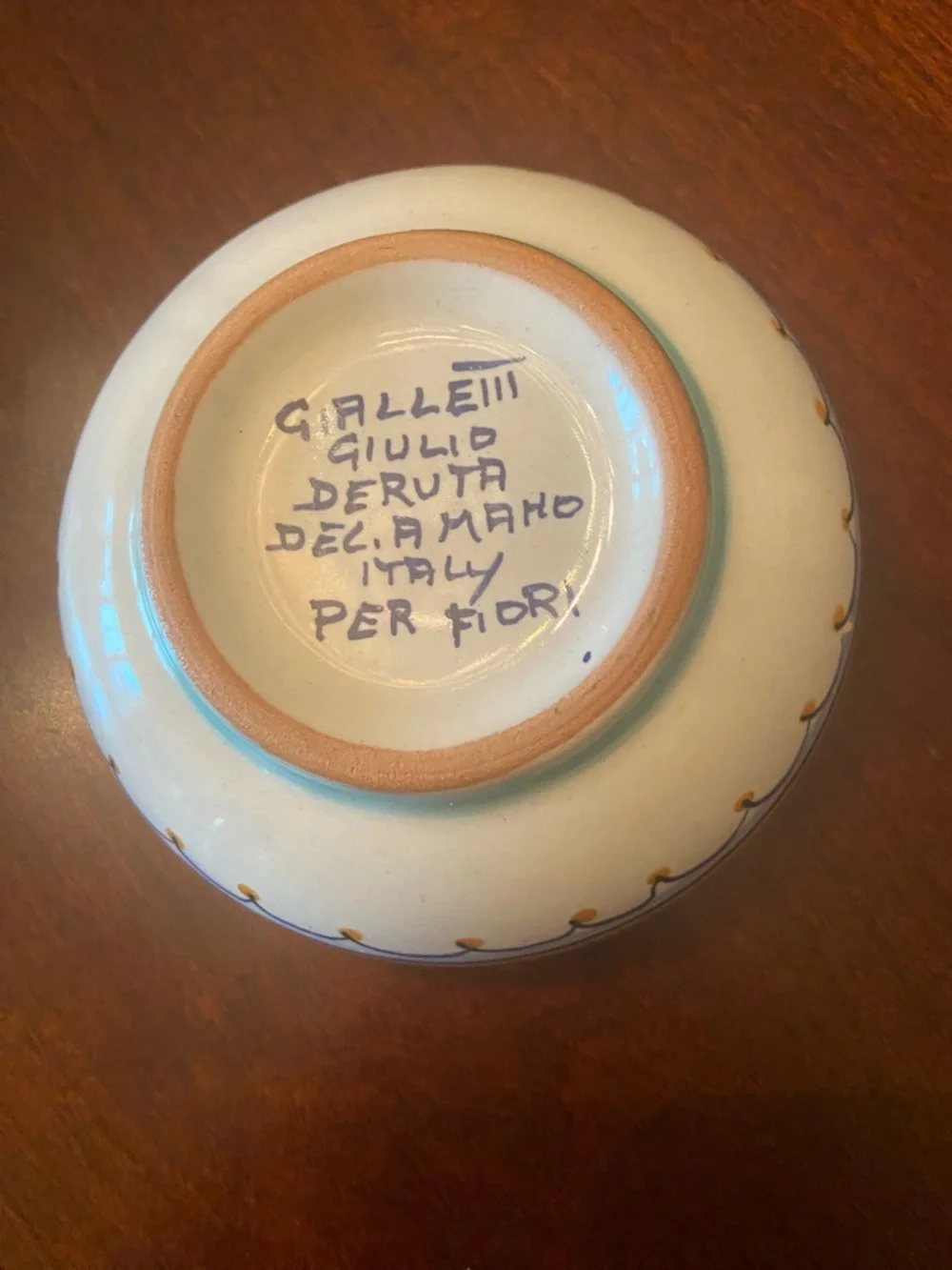 Italian Hand-Painted Ceramic Lemon Trinket Keepsake